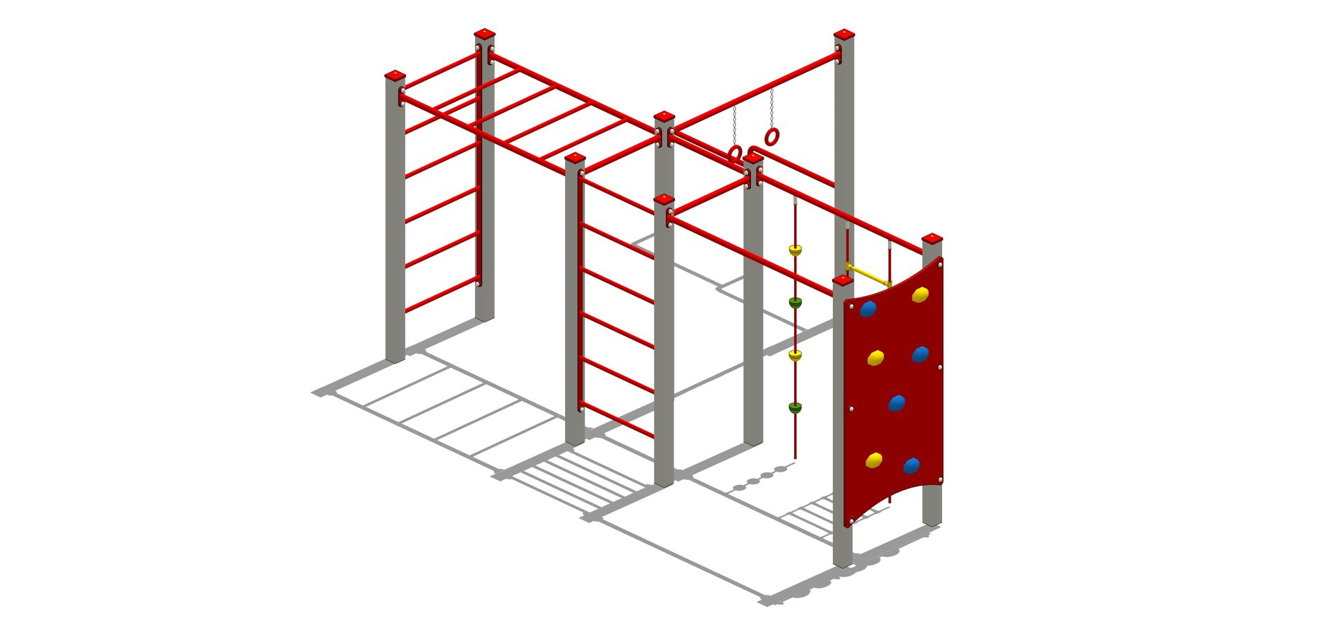 metalowy zestaw zabawowy żuraw active line