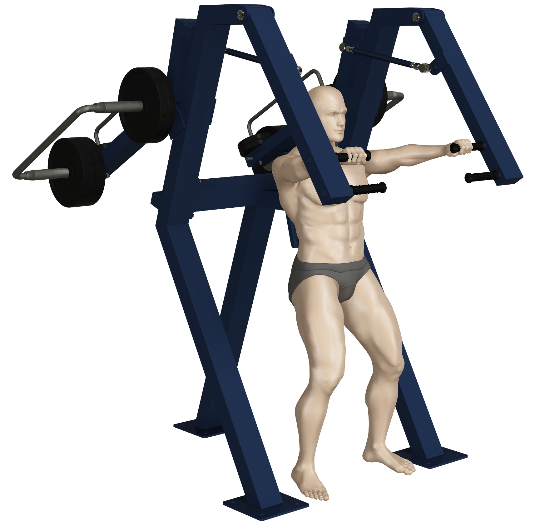 trenażer outdoor fitness active line klatka