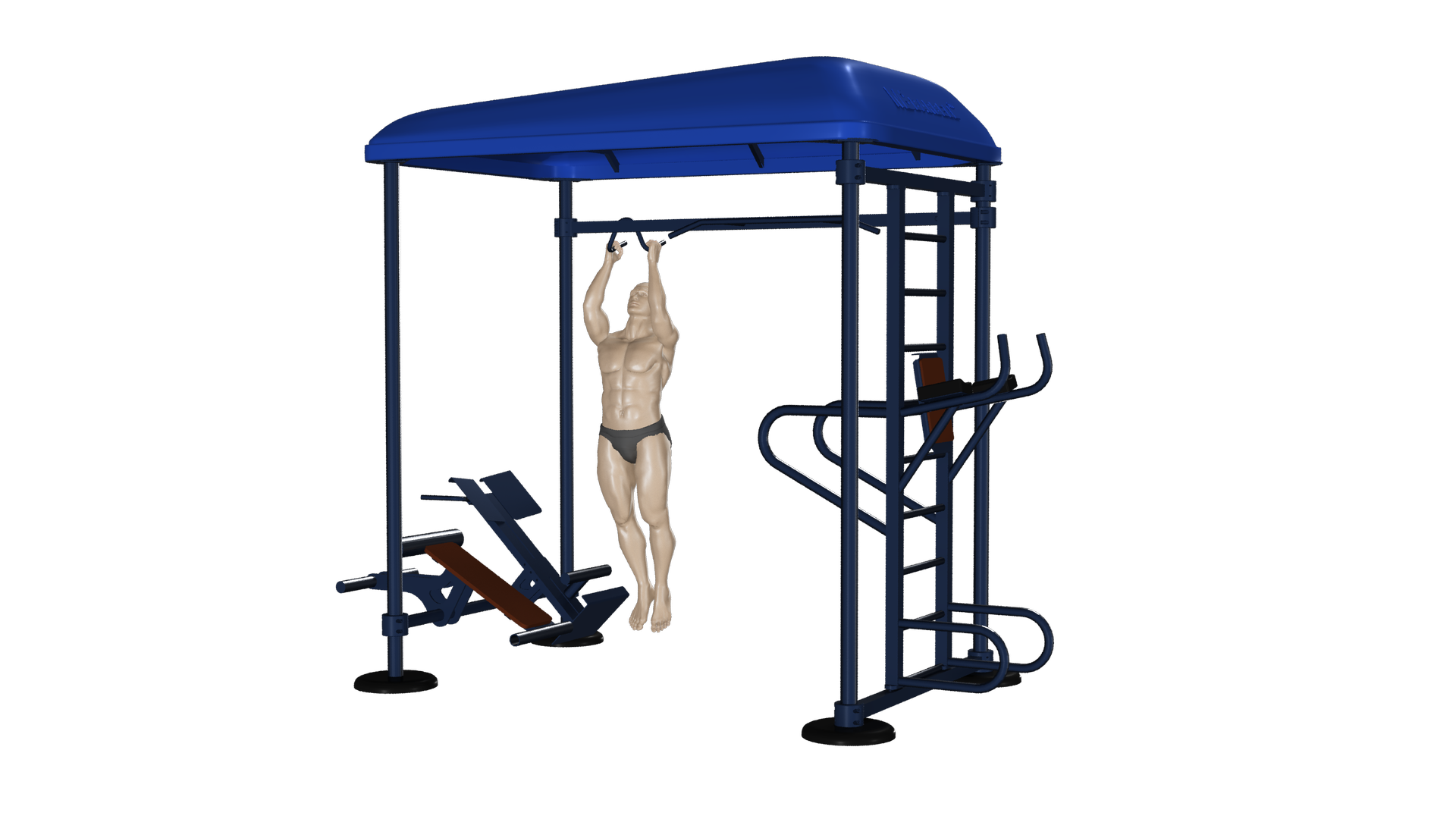 stacja street workout wizualizacja podciąganie