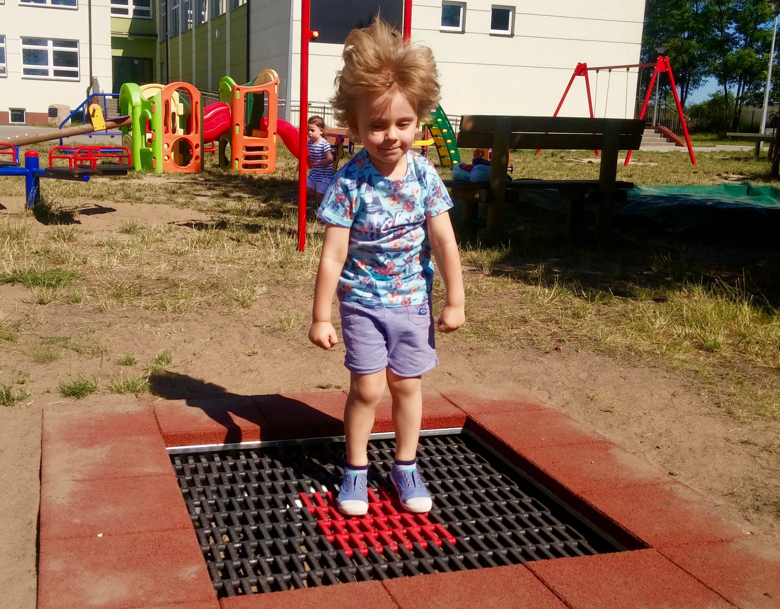 trampolina ziemna przerobione